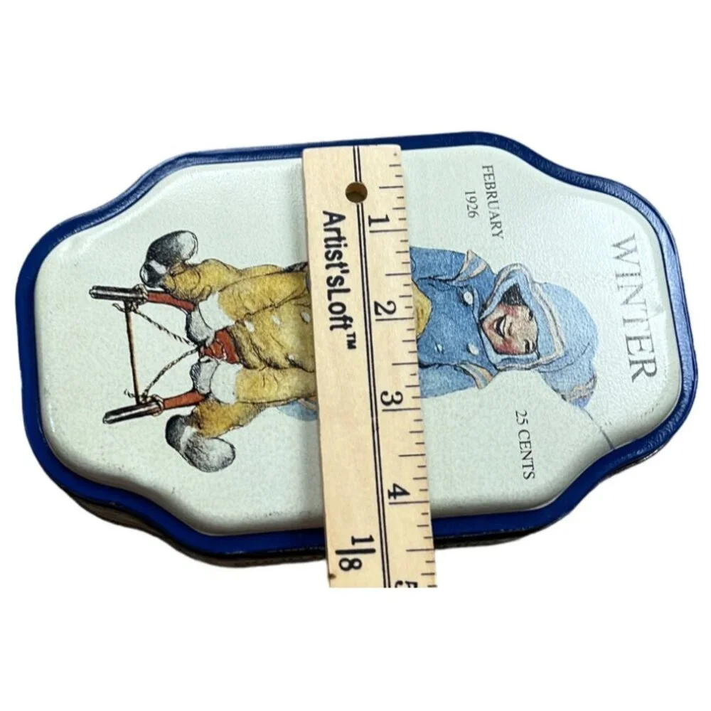 Good Housekeeping Tin 1926 Winter sledding